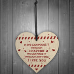 Funny Post Lockdown Anniversary Gifts Wooden Heart Gifts