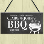 Personalised BBQ Garden Sign Novelty Home Decor Plaques Gifts