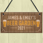 Beer Garden Sign Personalised Man Cave Sign Alcohol Beer Gift