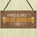 Beer Garden Sign Personalised Man Cave Sign Alcohol Beer Gift