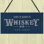 Personalised Whiskey Bar Sign Vintage Home Bar Pub Sign Alcohol