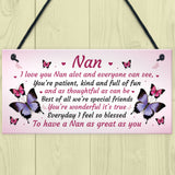 Nan Gift For Birthday Xmas Sign Gift For Nan From Grandchildren