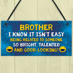 Funny Brother Plaque Birthday Christmas Gift For Brother