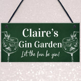 Personalised Gin Garden Signs Home Decor Gifts Novelty Home Bar