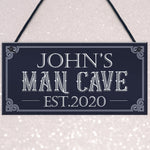 Personalised Retro Man Cave Signs Novelty Gifts For Him