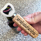 Novelty Dad Gift Ideas Wooden Bottle Opener Gift For Fathers Day