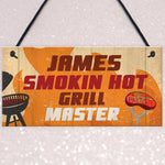 Personalised BBQ Barbecue Hanging Funny Garden Sign Gift For Him