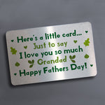 Fathers Day Gift For Grandad From Grandchildren Wallet Insert