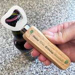 Personalised Birthday Grandad Wooden Bottle Opener Gift For Him