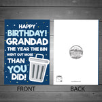 Funny Birthday Card For Grandad Lockdown Design Novelty Card