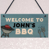 Personalised BBQ Sign For Garden Man Cave Shed Sign Gift For Men