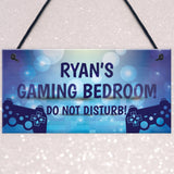 PERSONALISED Gaming Bedroom Sign Novelty Gamer Gift