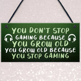 Games Room Novelty Gamer Sign For Boys Bedroom Man Cave Gift