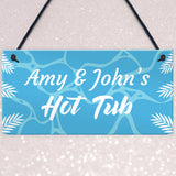 Personalised Hot Tub Plaques Novelty Hot Tub Accessories Garden