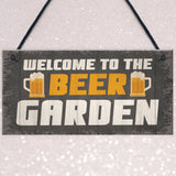 Novelty Beer Garden Sign Funny Garden Accessories Home Decor