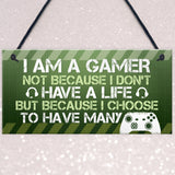 Gaming Sign Novelty Gamer Gift For Son Brother Boys Bedroom