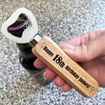 Personalised Birthday Bottle Opener 18th 21st 30th 50th Birthday