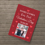 Personalised Our First Valentines Gift Print 1st Valentines Card