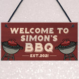 Personalised BBQ Barbecue Signs Personalised Garden Decor Gifts