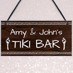 Personalised Tiki Bar Sign For Home Bar Novelty Bar Signs Gifts