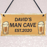 Personalised Man Cave Gifts For Him Novelty Bar Sign Fathers Day