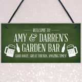 Novelty Garden Bar Sign Personalised Home Bar Shed Sign Alcohol