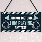 Funny DO NOT DISTURB Hanging Gaming Sign For Door Man Cave