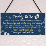 Daddy To Be Gifts From Bump Plaque Baby Shower Present To Dad