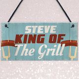 PERSONALISED Barbecue BBQ Sign King of The Grill Funny Gifts