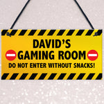 DO NOT ENTER Sign PERSONALISED Gaming Sign For Man Cave