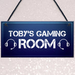 Personalised Boys Gaming Bedroom Sign Christmas Gamer Gifts