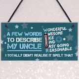 FUNNY Uncle Gifts Quirky Gift For Uncle Fathers Day Gift For Hi