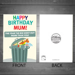 Funny Birthday Card For Mum Lockdown Theme Novelty Card