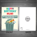 Funny Birthday Card For Mum Lockdown Theme Novelty Card