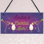 Personalised Novelty Cocktail Bar Home Bar Signs And Plaques