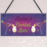 Personalised Novelty Cocktail Bar Home Bar Signs And Plaques