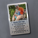 Personalised Fathers Day Birthday Gift For Dad Photo Wallet Card