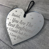 Personalised Engraved Best Boyfriend Heart Valentine Anniversary