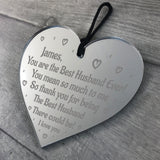 Best Husband Gift Personalised Valentines Anniversary Gift