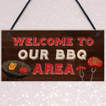 BBQ Home Decor Sign Novelty Barbecue Plaques For Garden