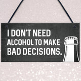 Funny Alcohol Home Bar Sign Novelty Bar Accessories Man Cave