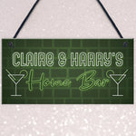 Personalised HOME BAR Plaque Novelty Bar Signs For Garden Sign