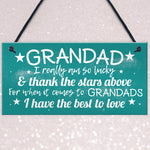 Gifts For Grandad Hanging Wall Plaque Gifts From Grandchildren