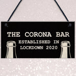 Funny Corona Bar Sign For Home Bar Garden Hanging Sign Alcohol