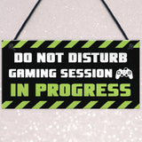 Gaming Room Sign Do Not Disturb Novelty Boys Bedroom Signs