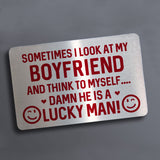 Funny Gift For Boyfriend Birthday Christmas Wallet Insert