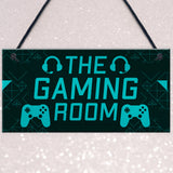 Gaming Room Sign Novelty Gamer Gift Bedroom Man Cave Sign