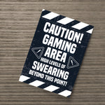 Funny Gaming Poster For Boys Bedroom Man Cave Wall Art