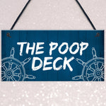 Funny Nautical Theme Sign For Bathroom Toilet Loo Beach Theme