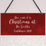 PERSONALISED Christmas At The Sign Family Gift Christmas Decor